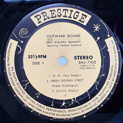 Eric Dolphy Quintet – Outward Bound / SMJ-7432 Prestige Japan Original LP