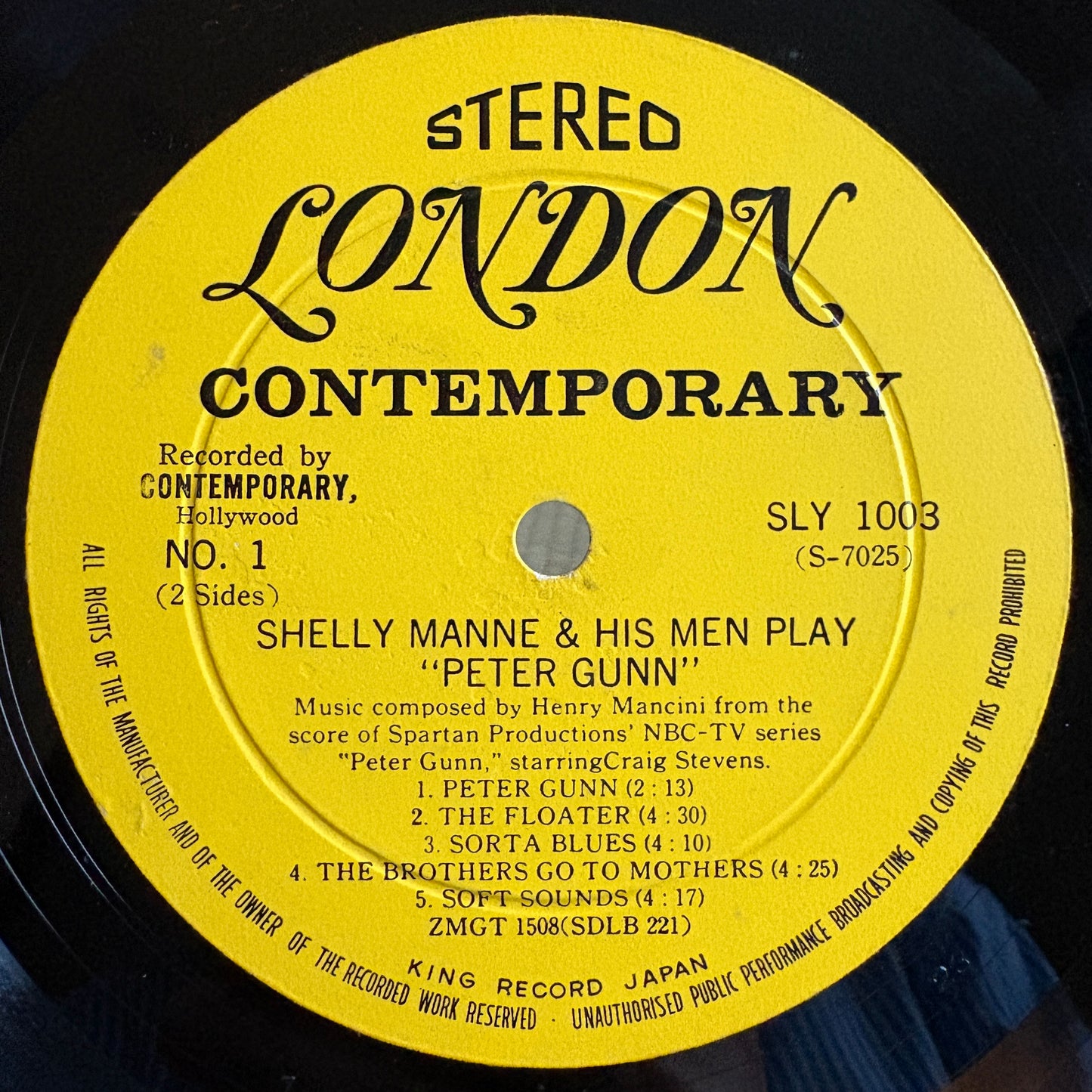 Shelly Manne & His Men Shelly Manne & His Men – Play Peter Gunn / SLY 1003 Contemporary Original Japan LP