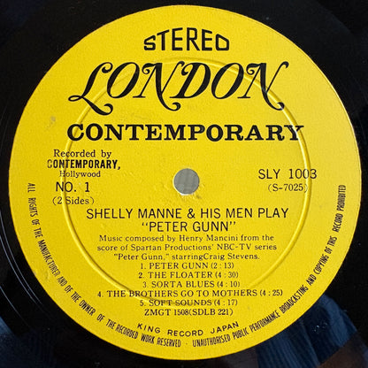 Shelly Manne & His Men Shelly Manne & His Men – Play Peter Gunn / SLY 1003 Contemporary Original Japan LP