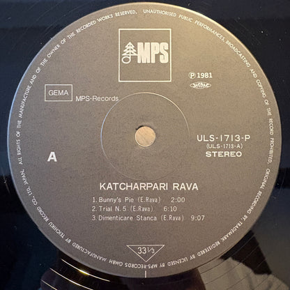 Enrico Rava – Katcharpari / ULS-1713-P MPS Japan LP