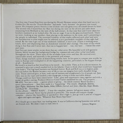 Stan Getz – Sweet Rain / MV 2049 Verve Japan LP