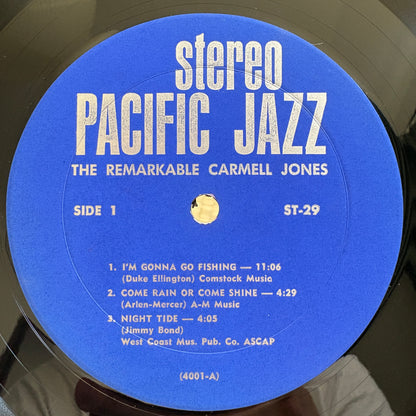 Carmell Jones ‎– The Remarkable Carmell Jones / PJ-29 Pacific Jazz Original US LP