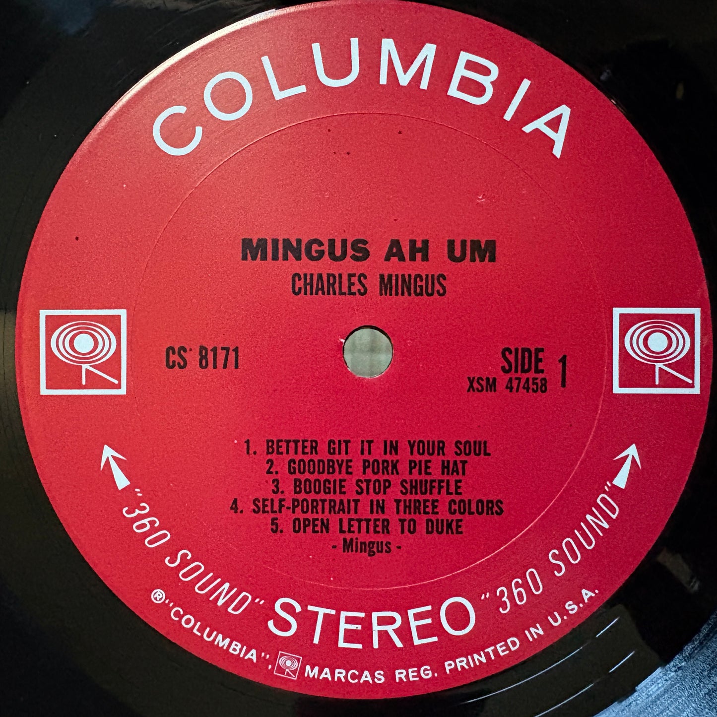 Charles Mingus – Mingus Ah Um / CS 8171 Columbia US LP