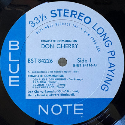 Don Cherry – Complete Communion / BST-84226 Blue Note US LP