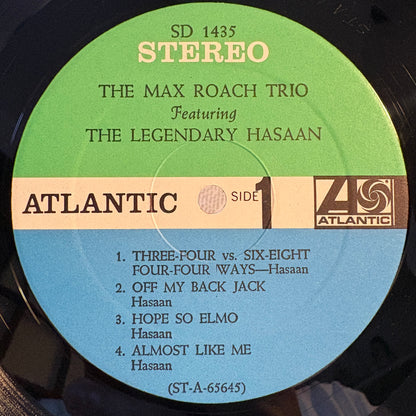 The Max Roach Trio Featuring The Legendary Hasaan - S/T / SD 1435 Atlantic US LP