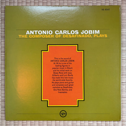 Antonio Carlos Jobim ‎– The Composer Of Desafinado, Plays / V6-8547 Verve US LP