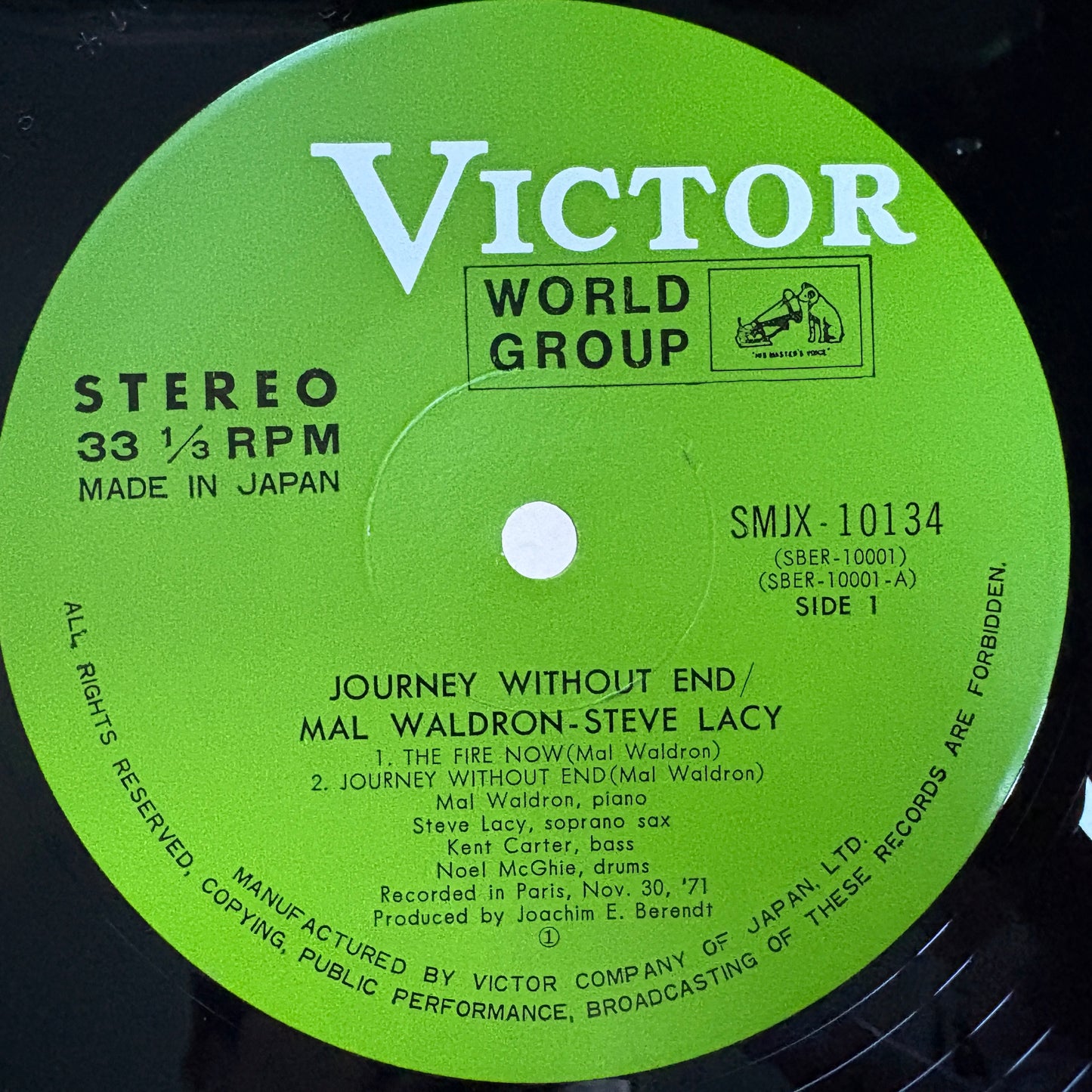 Mal Waldron, Steve Lacy – Journey Without End / SMJX-10134 Victor Japan Original LP