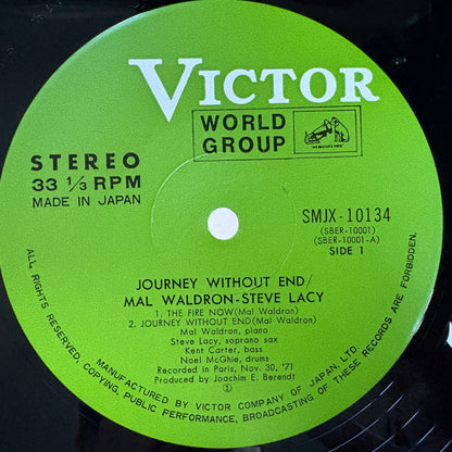 Mal Waldron, Steve Lacy – Journey Without End / SMJX-10134 Victor Japan Original LP