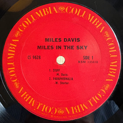 Miles Davis ‎– Miles In The Sky / CS 9628 Columbia US LP