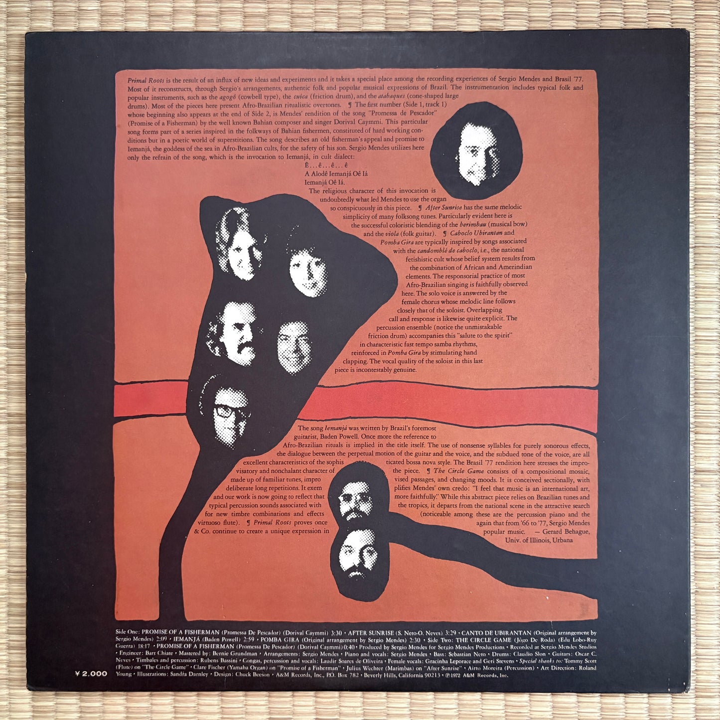 Sérgio Mendes & Brasil '77 – Primal Roots / AML-150 A&M Japan Original LP