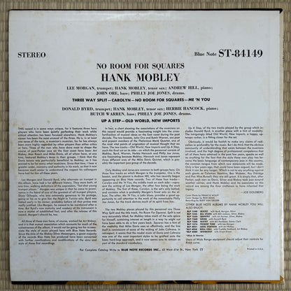 Hank Mobley – No Room For Squares / BST-84149 Blue Note US LP