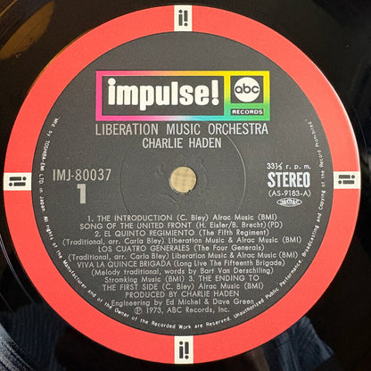 Charlie Haden ‎– Liberation Music Orchestra / IMJ-80037 Impulse! Japan LP