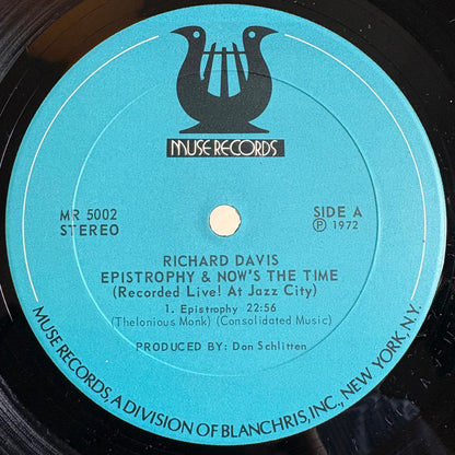 Richard Davis – Epistrophy & Now's The Time / MR 5002 Muse US Original LP