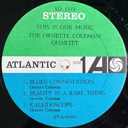 The Ornette Coleman Quartet – This Is Our Music / SD 1353 Atlantic US Original LP