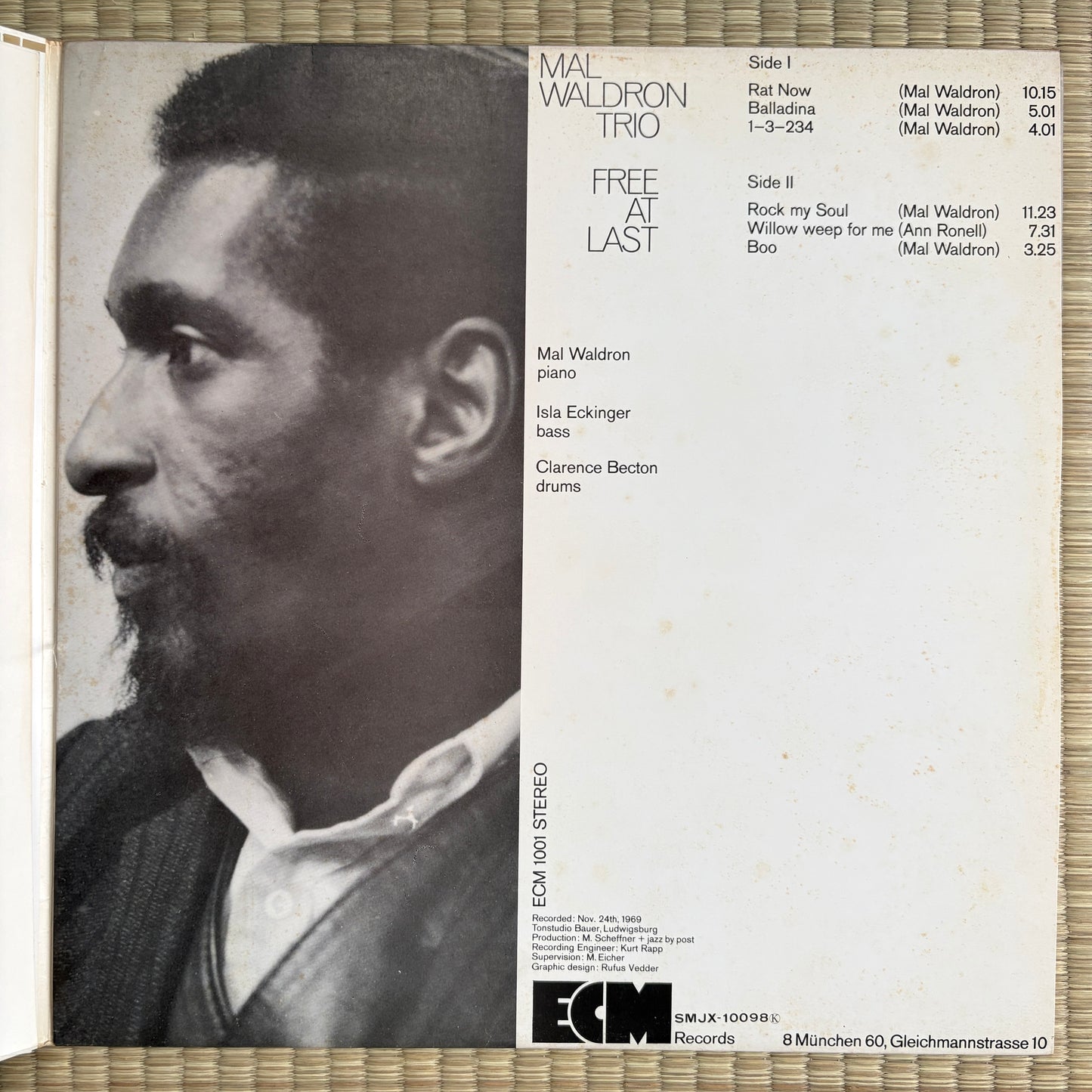 Mal Waldron Trio – Free At Last / SMJX-10098 Globe Japan Original LP
