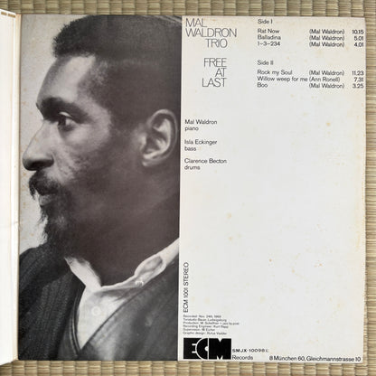 Mal Waldron Trio – Free At Last / SMJX-10098 Globe Japan Original LP