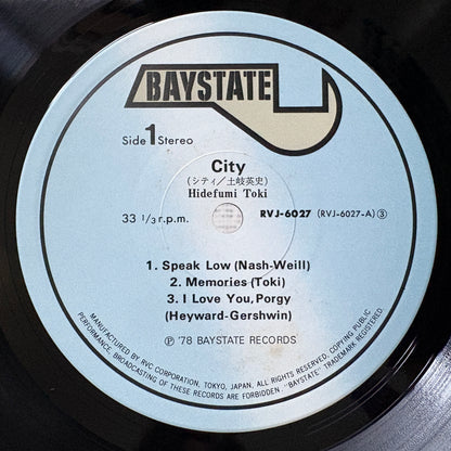 Hidefumi Toki - City / RVJ-6027 Baystate Japan Original LP