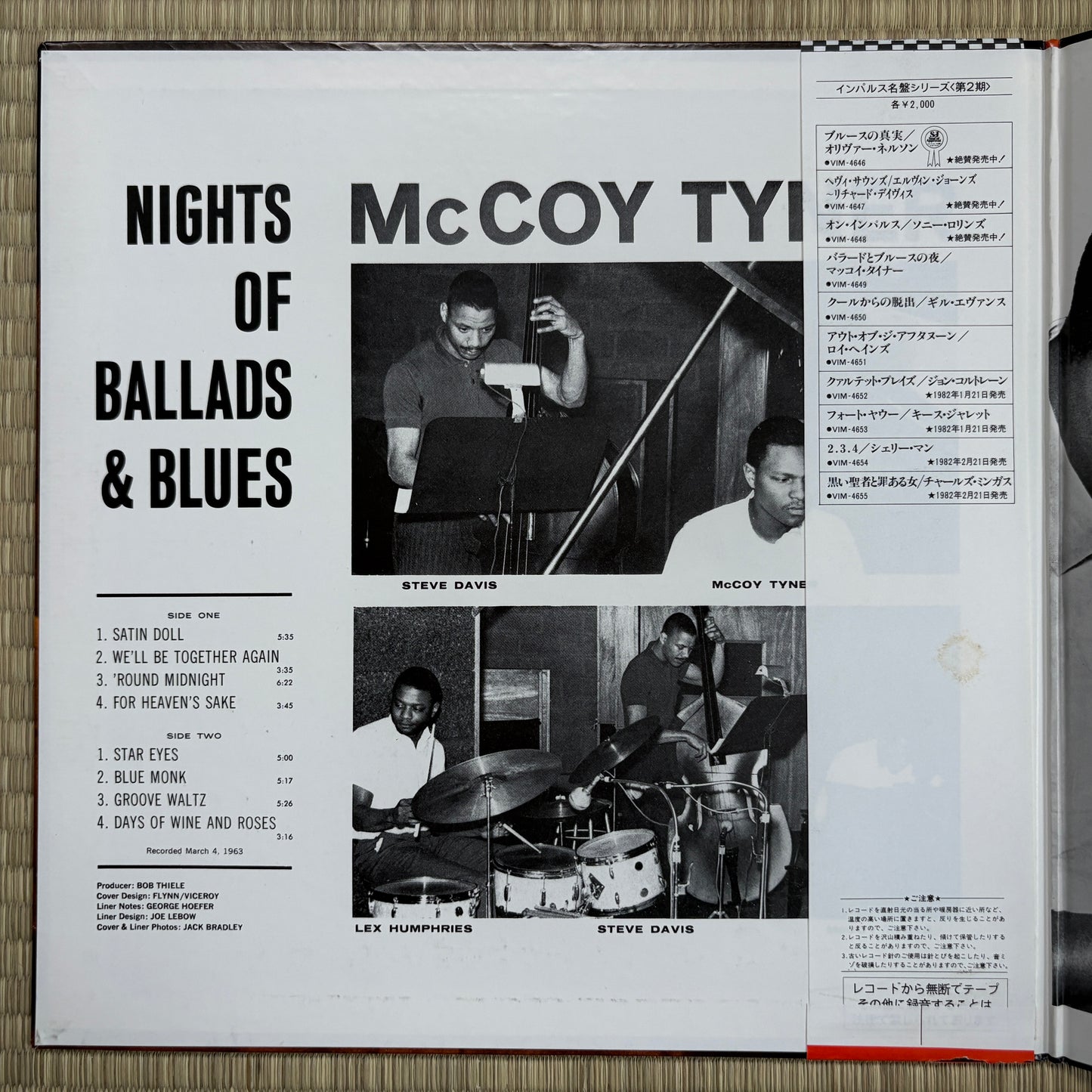 McCoy Tyner – Nights Of Ballads & Blues / VIM-4649 Impulse! Japan LP