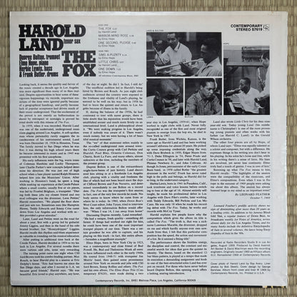 Harold Land – The Fox / S7619 Contemporary US LP