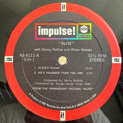 Sonny Rollins ‎– Original Music From The Score "Alfie" / AS-9111 Impulse! US LP