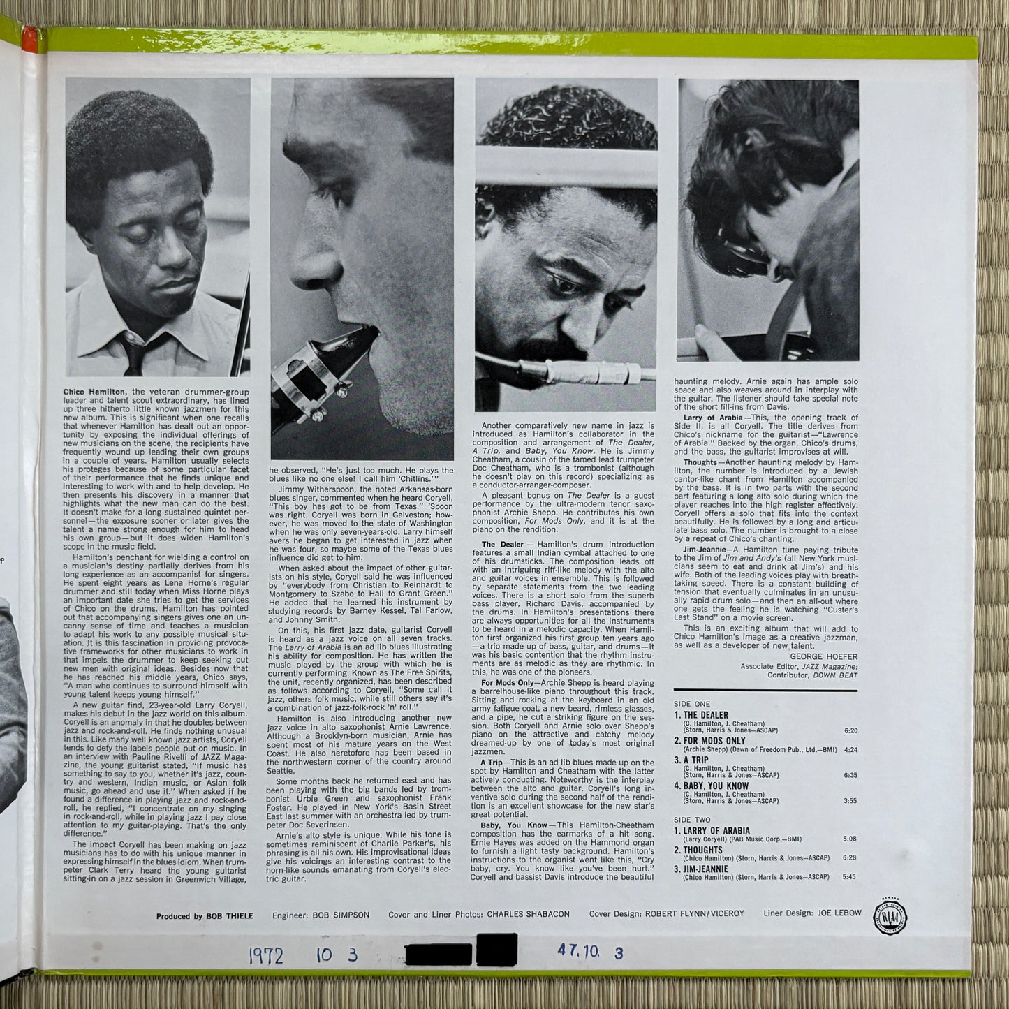 Chico Hamilton – The Dealer / AS-9130 Impulse! US LP