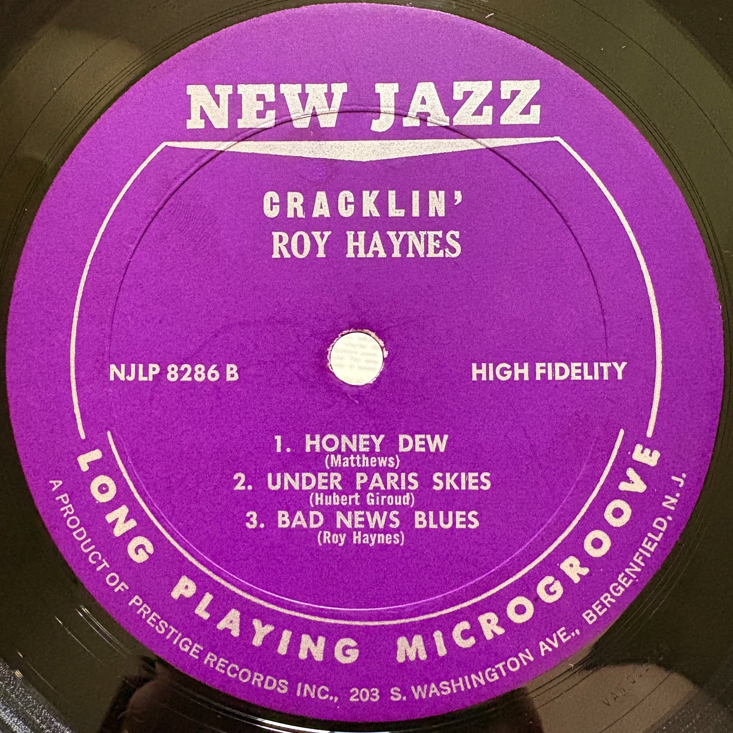 Roy Haynes – Cracklin' / NJLP 8286 New Jazz US Original LP