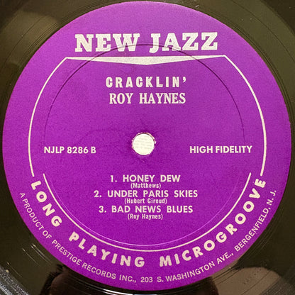 Roy Haynes – Cracklin' / NJLP 8286 New Jazz US Original LP