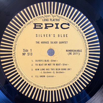 The Horace Silver Quintet ‎– Silver's Blue / NP 513 Epic Original Japan LP