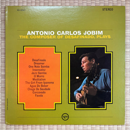 Antonio Carlos Jobim ‎– The Composer Of Desafinado, Plays / V6-8547 Verve US LP