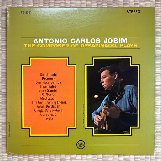 Antonio Carlos Jobim ‎– The Composer Of Desafinado, Plays / V6-8547 Verve US LP