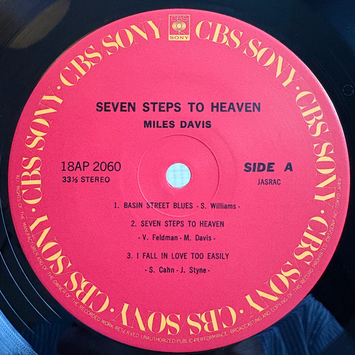 Miles Davis ‎– Seven Steps To Heaven / 18AP 2060 CBS/Sony Japan LP