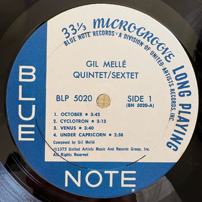 Gil Mellé Quintet / Sextet ‎– New Faces – New Sounds / BLP 5020 Blue Note US LP