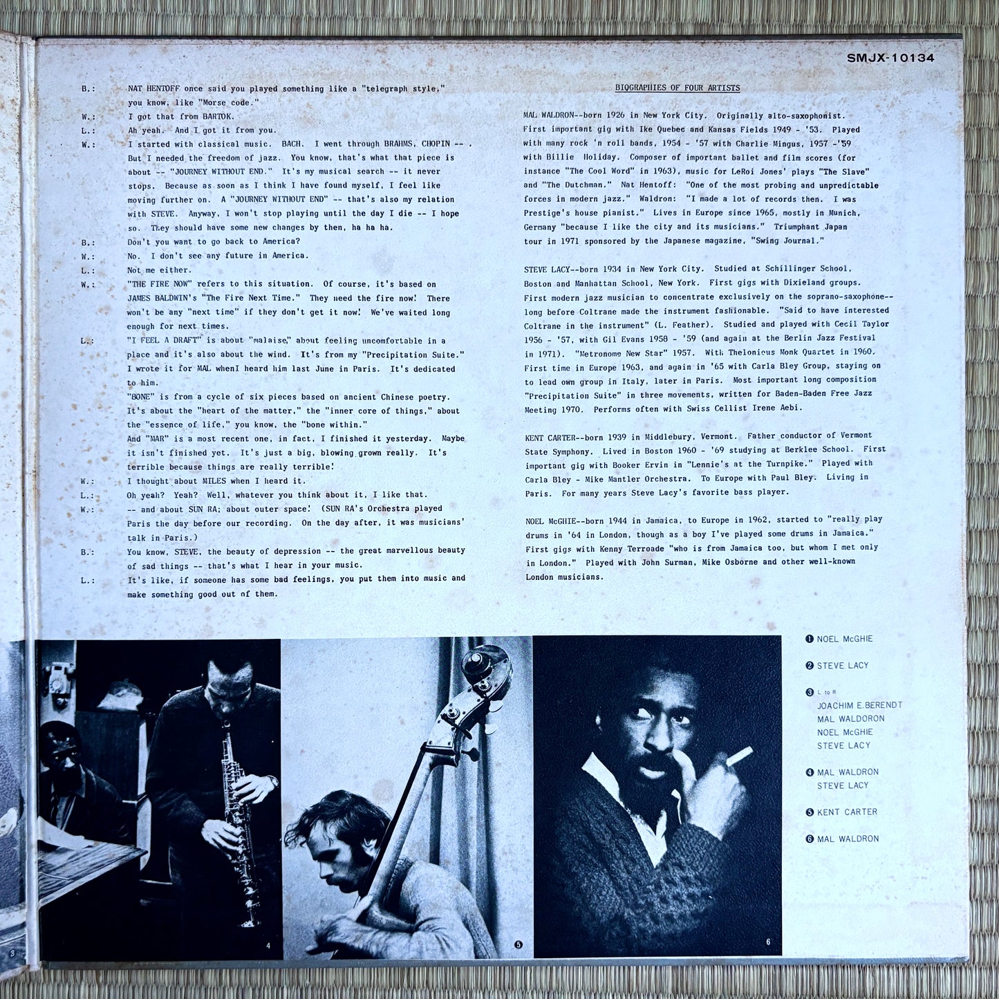 Mal Waldron, Steve Lacy – Journey Without End / SMJX-10134 Victor Japan Original LP