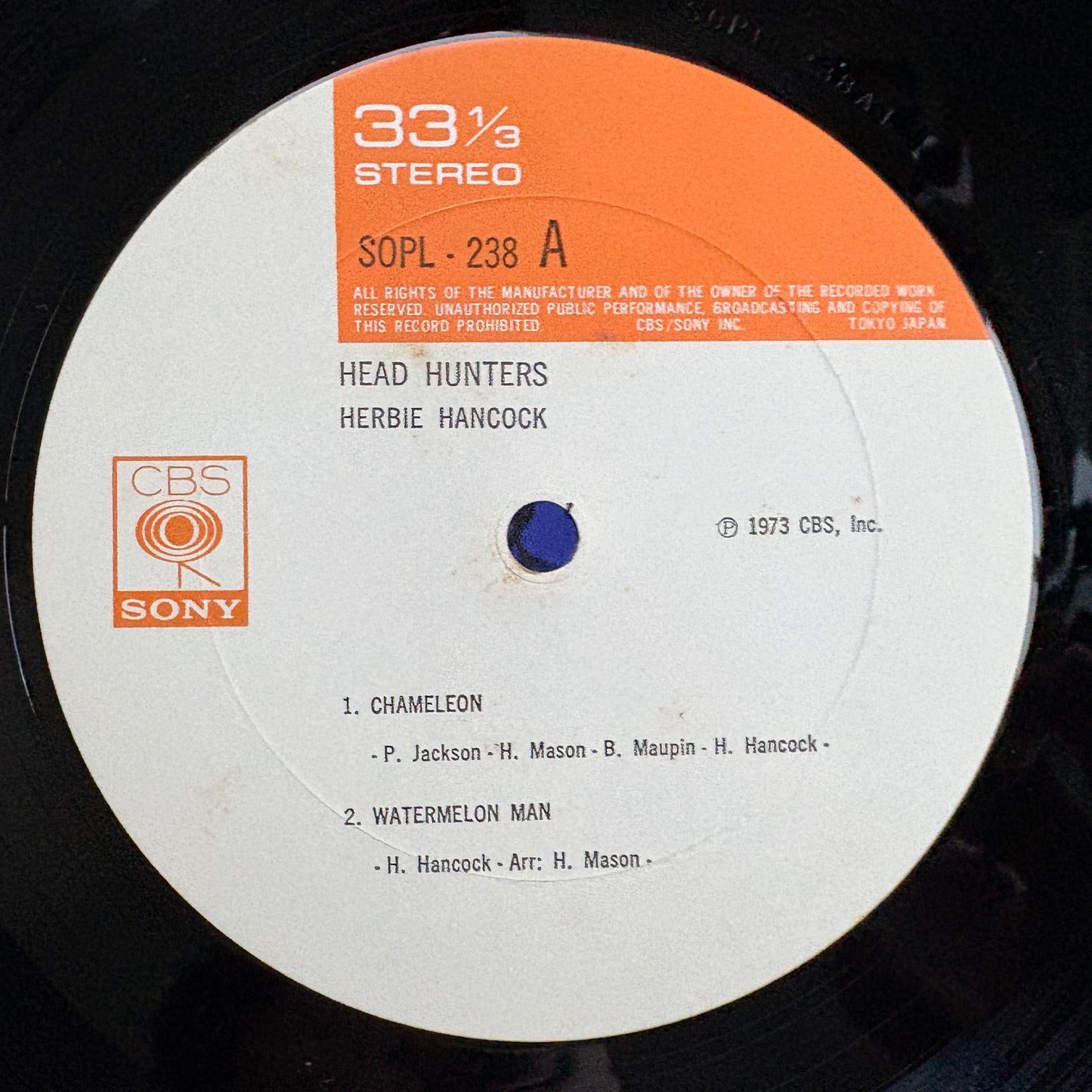 Herbie Hancock – Head Hunters / SOPL-238 CBS/Sony Japan Original LP