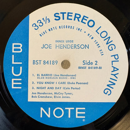 Joe Henderson ‎– Inner Urge / BST 84189 Original US LP