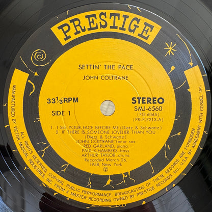 John Coltrane ‎– Settin' The Pace / SMJ-6560 Prestige Japan LP