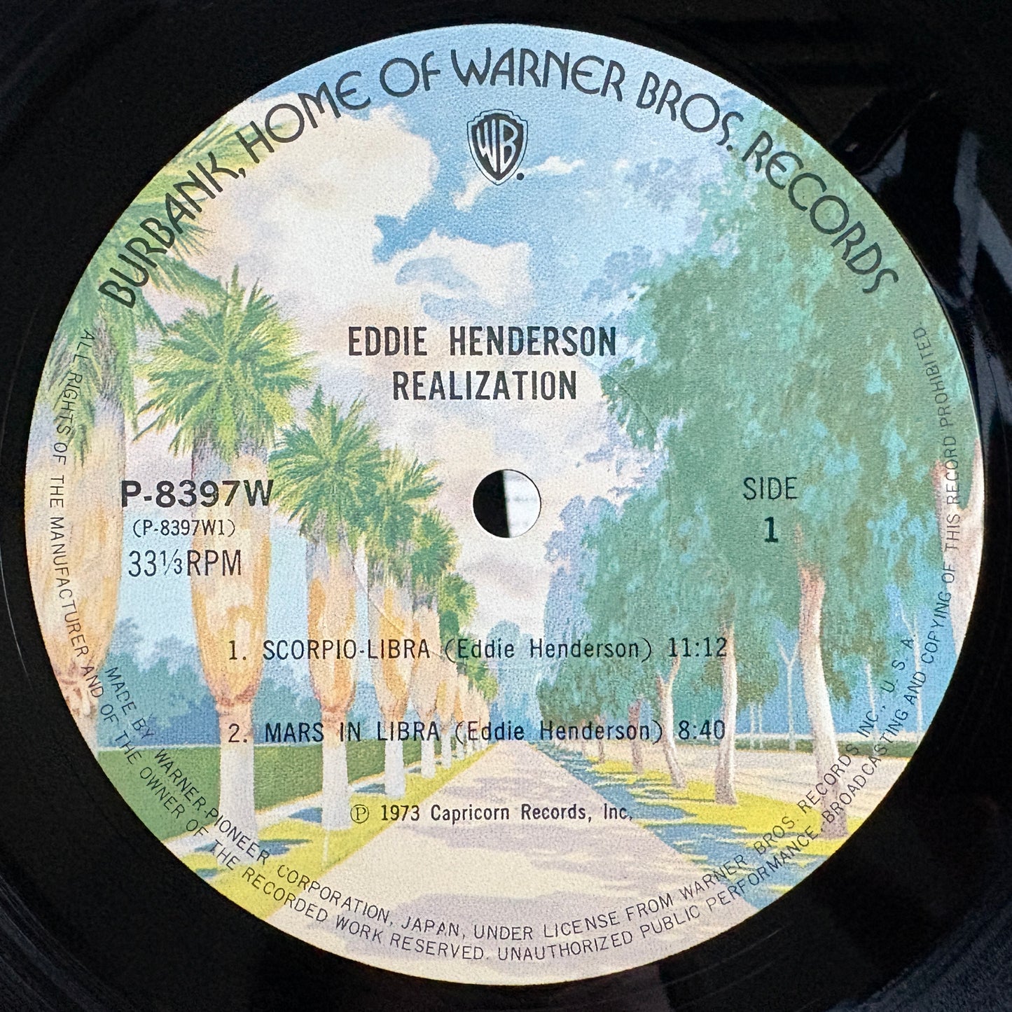 Eddie Henderson – Realization / P8397W Warner Bros. Japan Original LP
