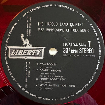 The Harold Land Quintet  ‎– Jazz Impressions Of Folk Music / LP-8104 Liberty Original Japan LP