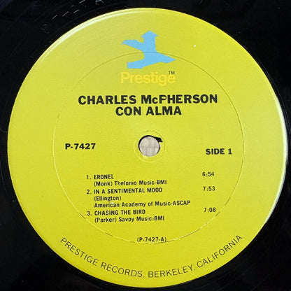 Charles McPherson – Con Alma! / PR-7427 Prestige US LP
