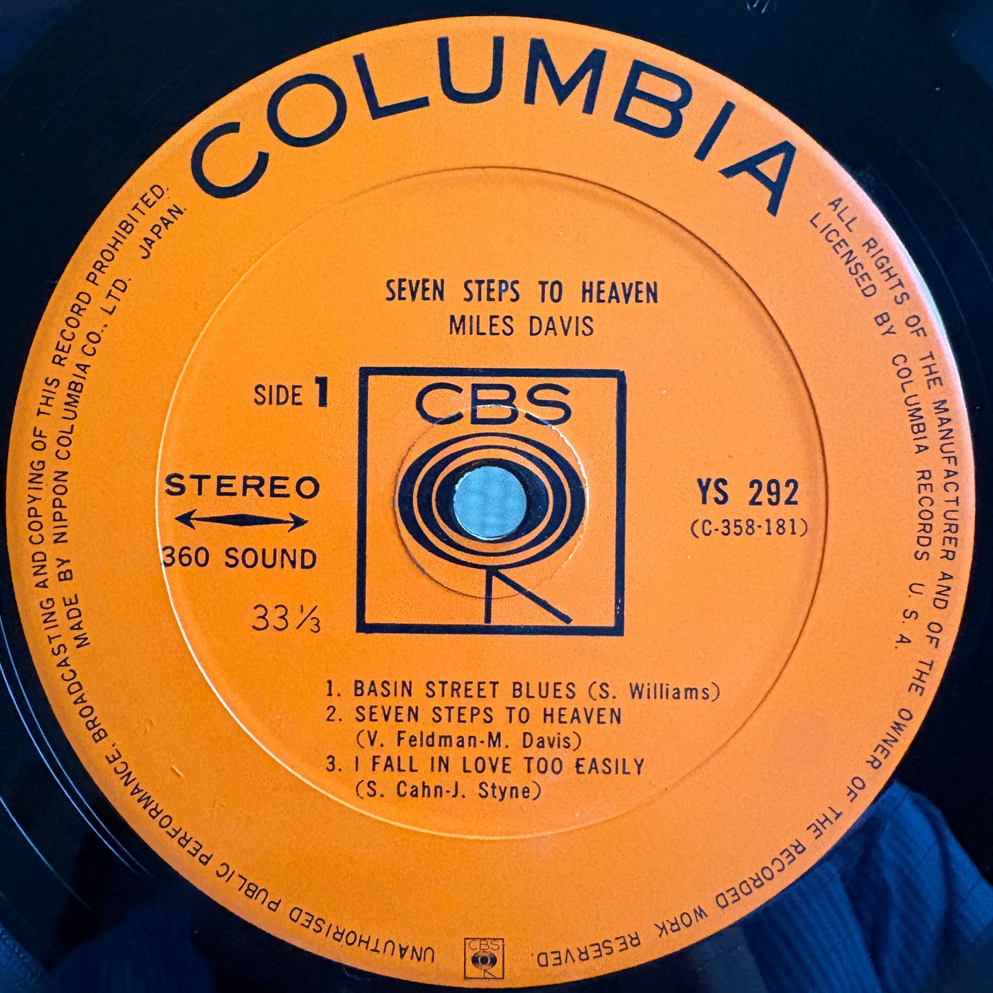 Miles Davis ‎– Seven Steps To Heaven / YS-292 CBS Original Japan LP