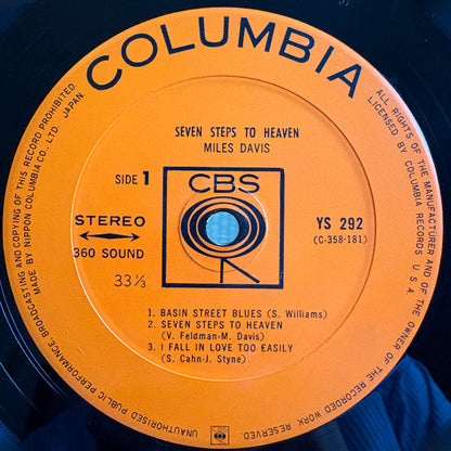 Miles Davis ‎– Seven Steps To Heaven / YS-292 CBS Original Japan LP