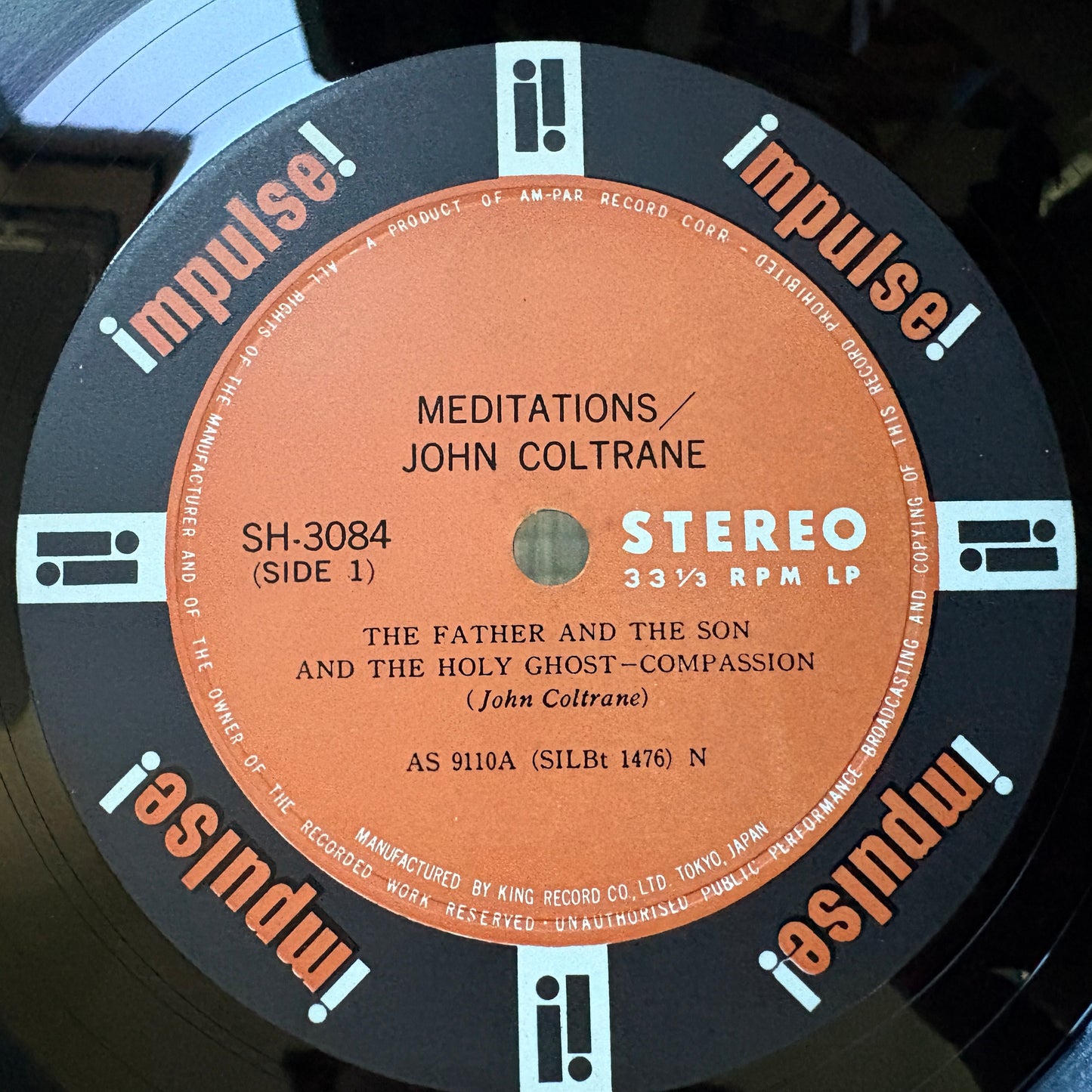 John Coltrane – Meditations / SH 3084 Impulse! Japan Original LP