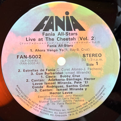 Fania All Stars – Live At Cheetah Volume 2 / FAN-5002 Fania Japan Original LP