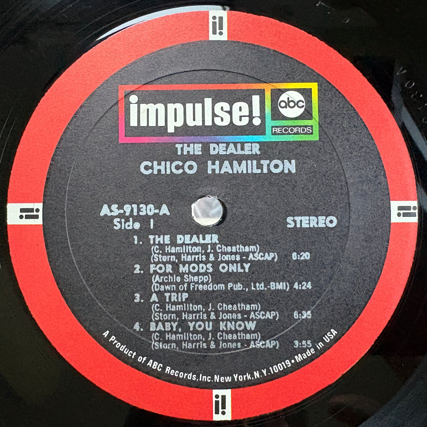 Chico Hamilton – The Dealer / AS-9130 Impulse! US LP