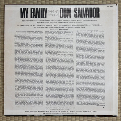 Dom Salvador – My Family (Minha Familia) / MR 5085 Muse Original US LP