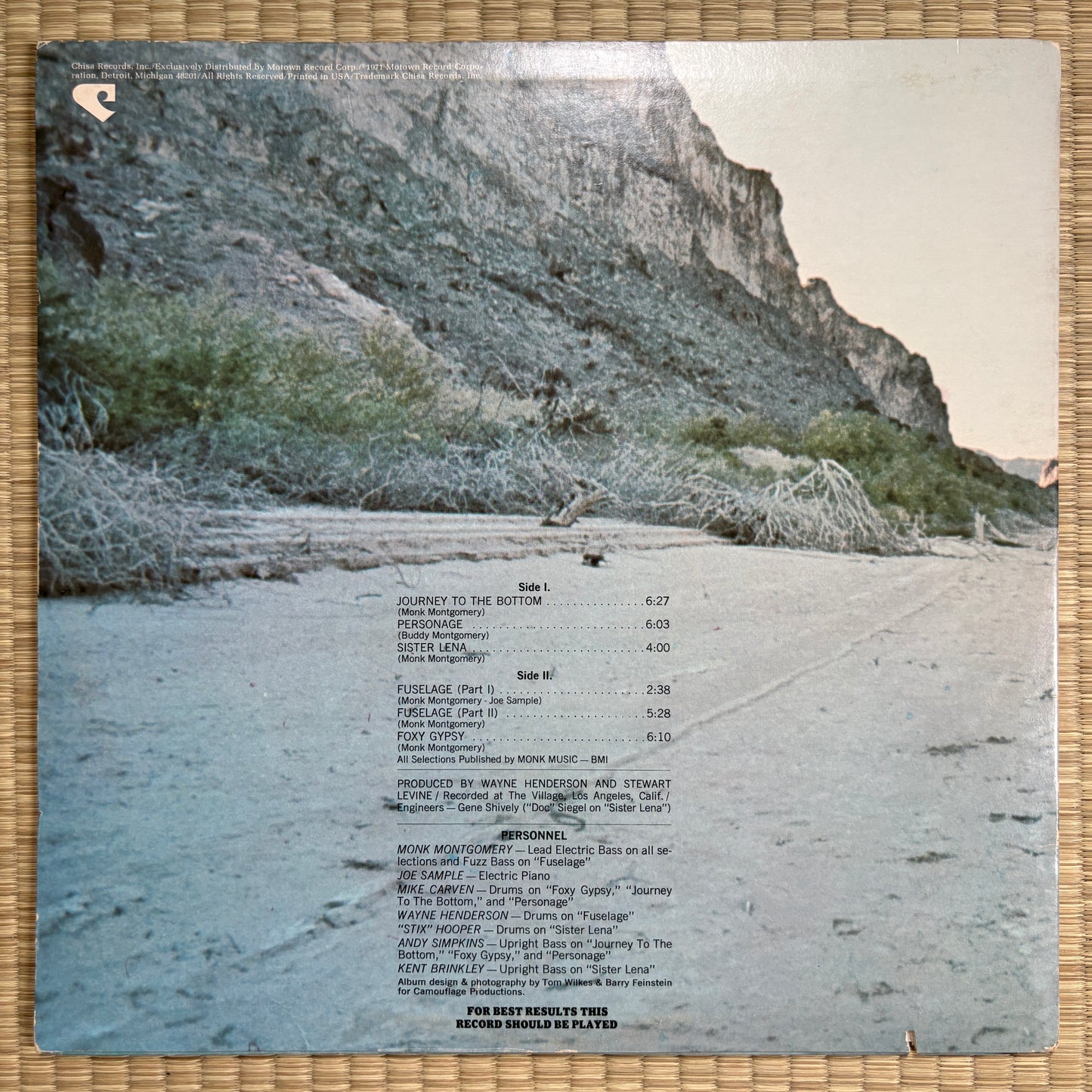Monk Montgomery – Bass Odyssey / CS 806 Chisa US Original LP
