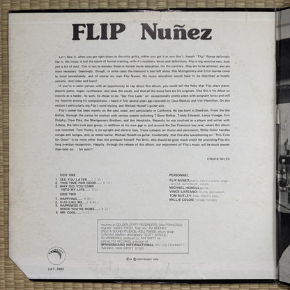 Flip Nuñez - My Own Time And Space / CAT-7603 Catalyst US Original Promo LP