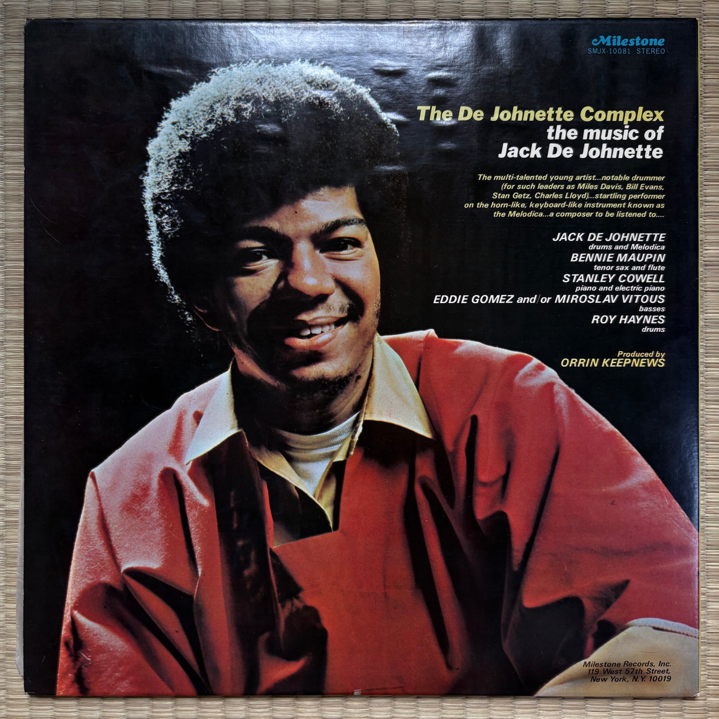 Jack DeJohnette – The De Johnette Complex / SMJX-10081 Milestone Japan Original LP