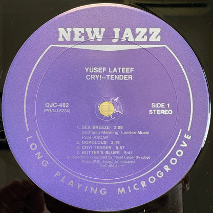 Yusef Lateef – Cry! Tender / OJC-482 New Jazz US LP