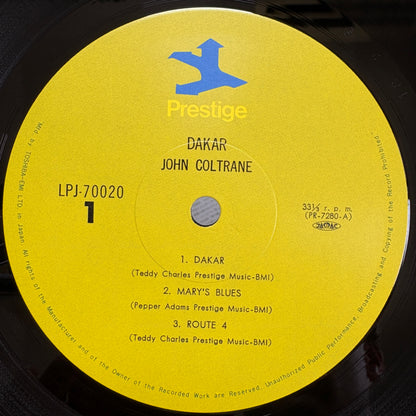 John Coltrane – Dakar / LPJ-70020 Prestige Japan LP